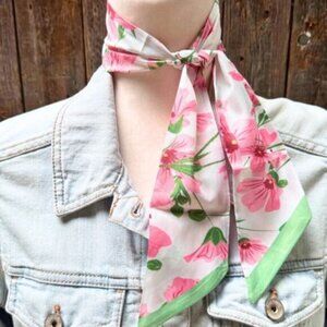 Floral Western Skinny Cowgirl Mini Wild Rag Scarf
